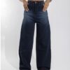 Unisex Mid wash baggy jeans