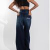 Unisex Mid wash baggy jeans