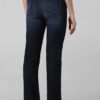 DARK BLUE MID RISE TULGA FLARED JEANS BACK