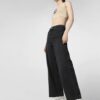 Black High Rise Wide Leg Jeans