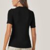 High Neck T Shirt Back