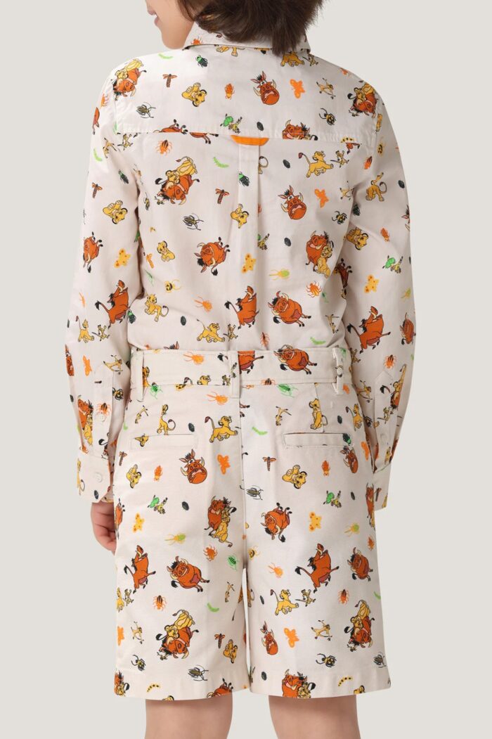 Boys Off White Disney Pumba Printed Cotton Short